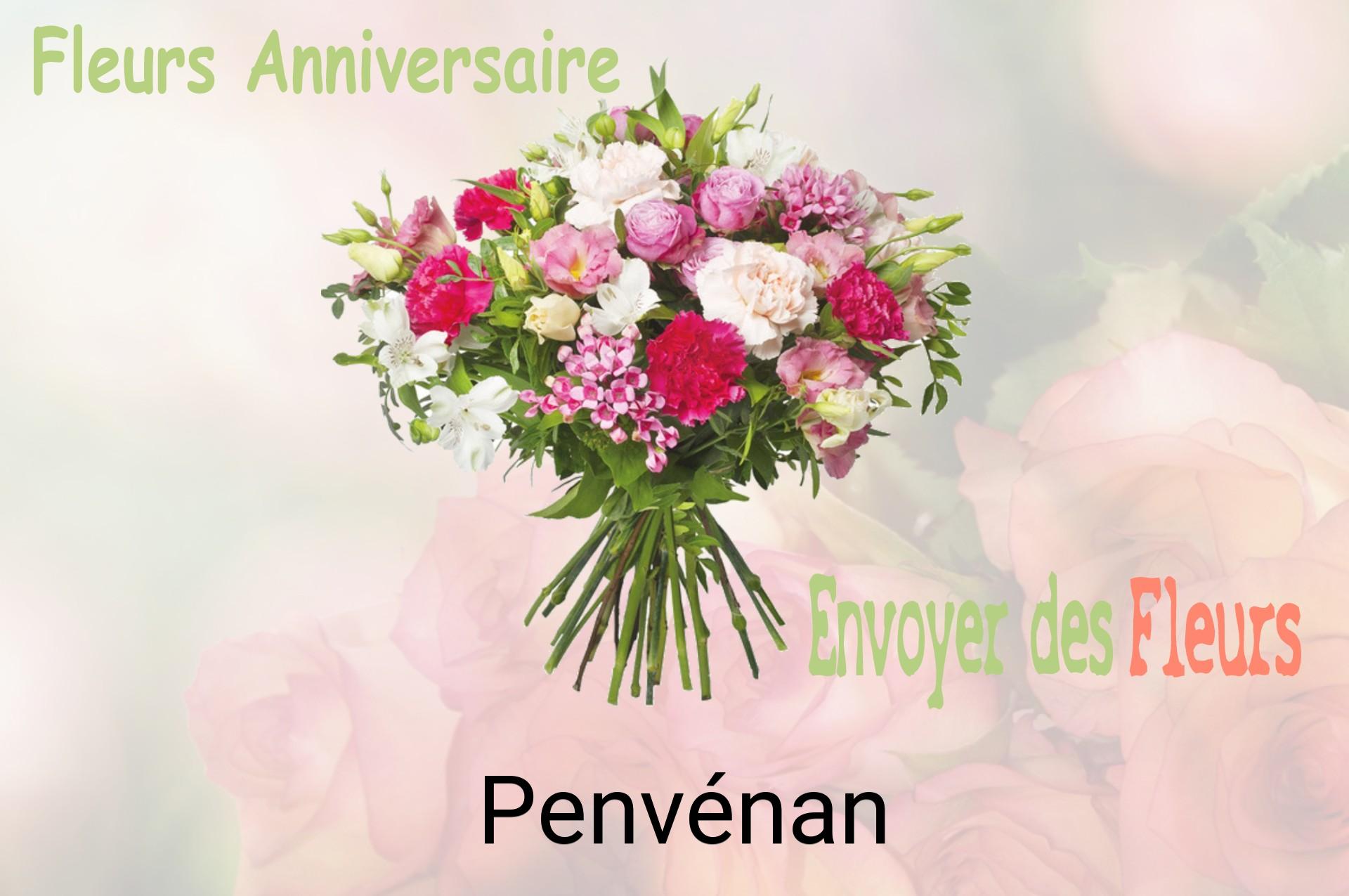 Bouquet de fleurs d’anniversaire livré à Penvénan